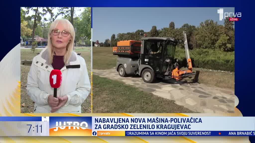 Mašina za polivanje stigla u pravo vreme u Kragujevac