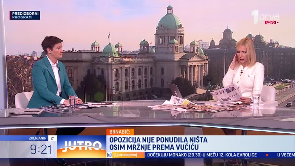 Brnabić o vređanju Vučića, izborima, opoziciji...