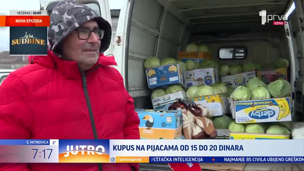 Kupus na leskovačkim pijacama od 15 do 20 dinara